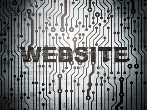 網頁開發概念電路板及網頁